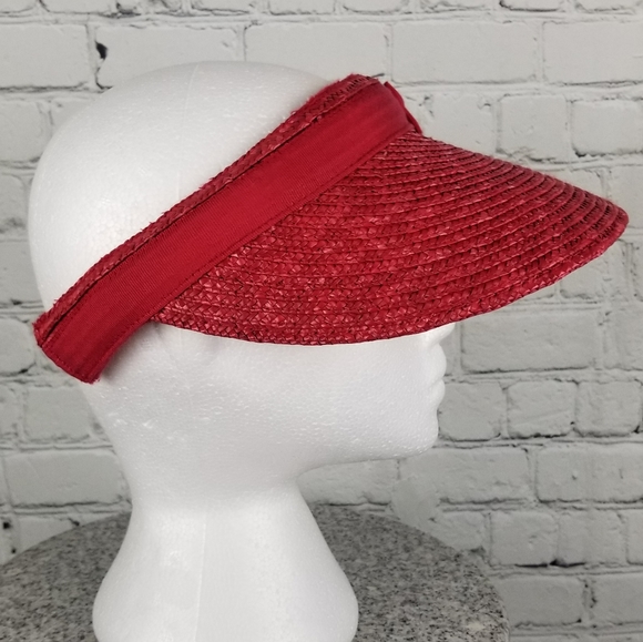 BETMAR BEACH | woven straw bow visor - Picture 3 of 9
